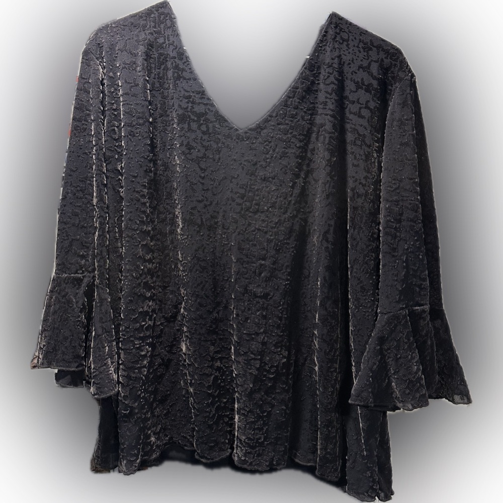 Fairy Core Dark Grey Top